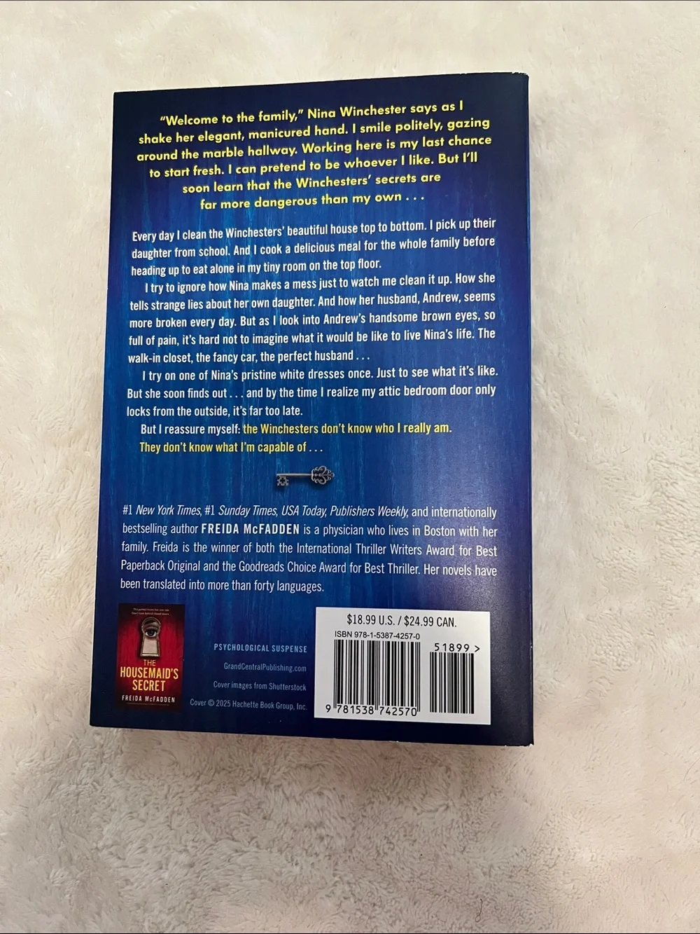The Housemaid — Blue Cover Paperback by Freida McFadden